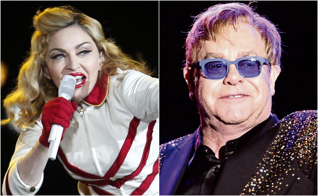 Madonna y Elton John hacen las paces tras más de dos décadas enfrentados. Fotos EFE