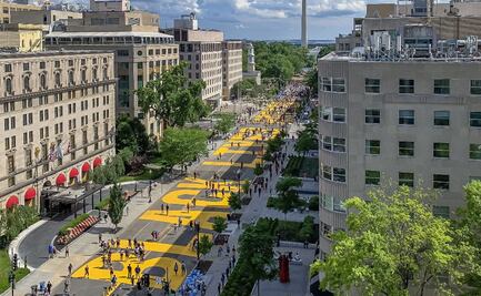 Rebautizan calle que pasa frente a la Casa Blanca como "Black Lives Matter"