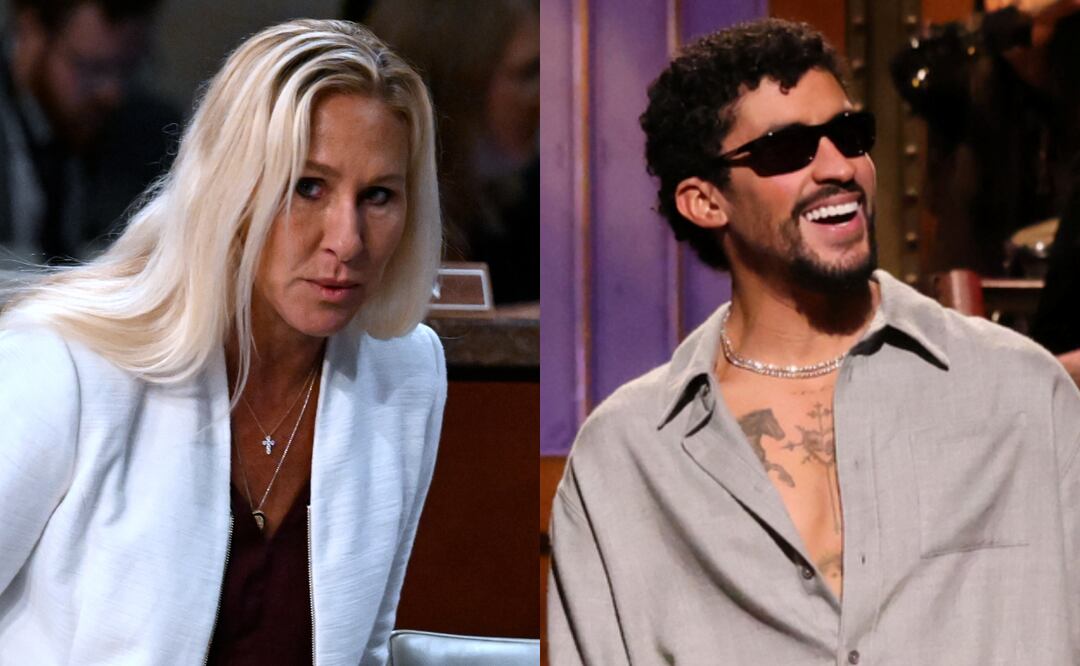 Congresista Marjorie Taylor Greene propone inglés como único idioma tras crítica de Bad Bunny a Estados Unidos por no hablar español. Foto: AP / Will Heath/NBC vía AP