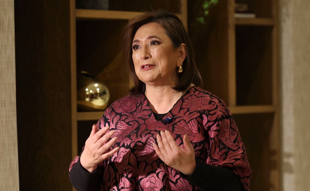 Xóchitl Gálvez dice que no viviría en el Palacio Nacional; "No me siento un emperador". Foto: EFE