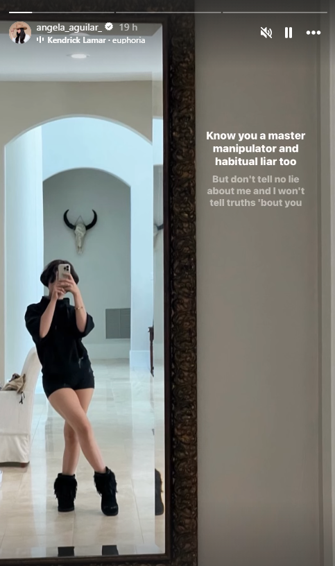 ¿Ángela Aguilar llama mentiroso a Nodal? Foto: Tomada de Instagram @angela_aguilar_