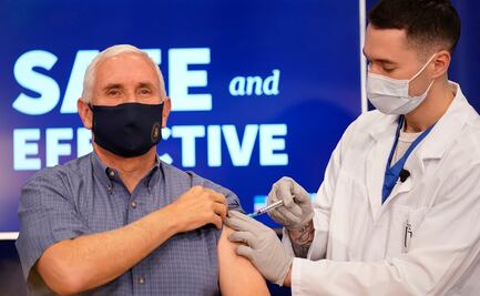 El VP Mike Pence se pone en público la vacuna contra Covid-19