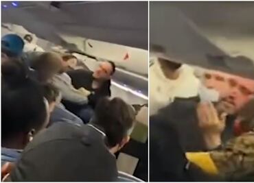 Estalla violenta pelea entre pasajeros durante vuelo por uso de asientos