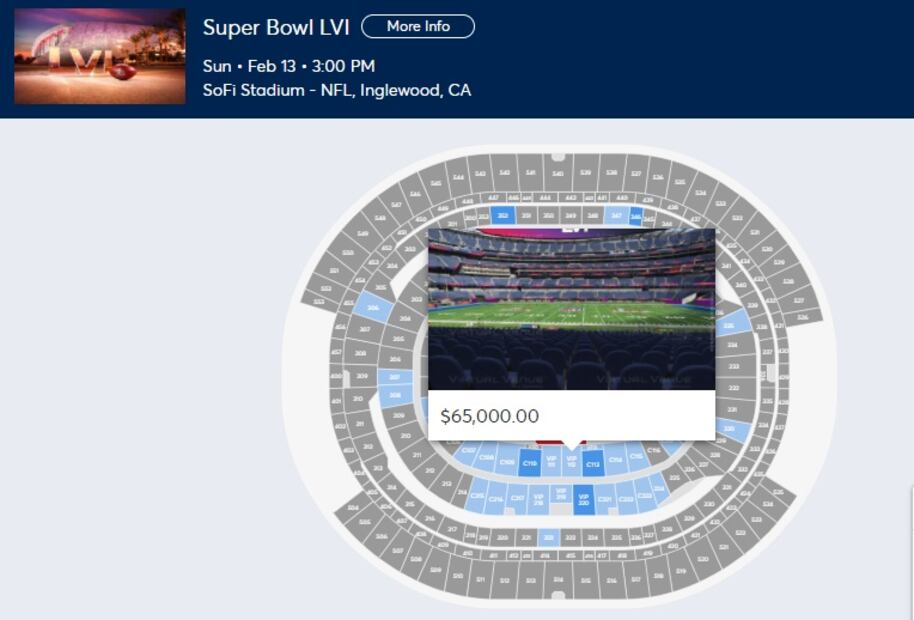 ¡Más que 60 iPhones! Estos son los precios de los boletos para el Super Bowl 2022