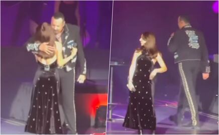 Pepe Aguilar se burla y le pide a Ángela no desafinar en concierto en el Auditorio Nacional