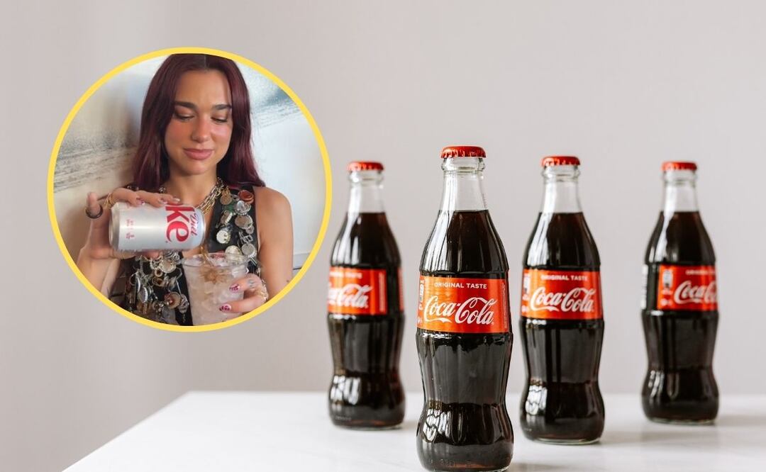 ¿Sabías que Coca Cola recupera el icónico sabor del refresco de los años 80? | Fotos: Tiktok @dualipaofficial // canva