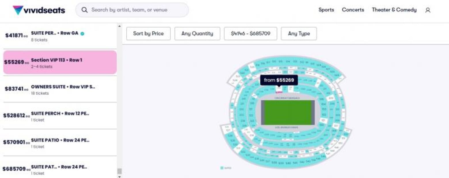 ¡Más que 60 iPhones! Estos son los precios de los boletos para el Super Bowl 2022