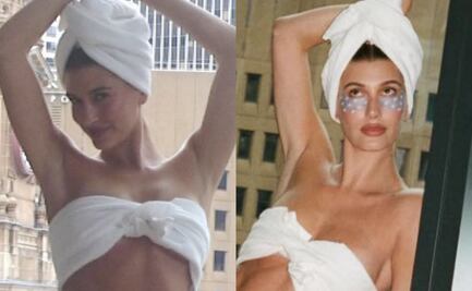 Hailey Bieber baila envuelta en toallas y desata furor en Instagram durante su viaje a Australia