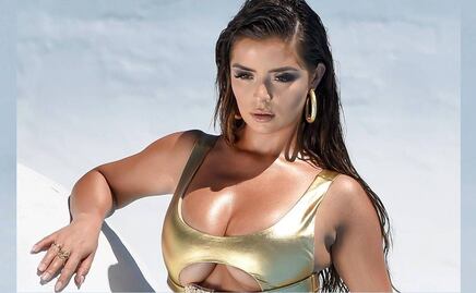 Demi Rose roba corazones al lucir su silueta curvy con microbikini gris