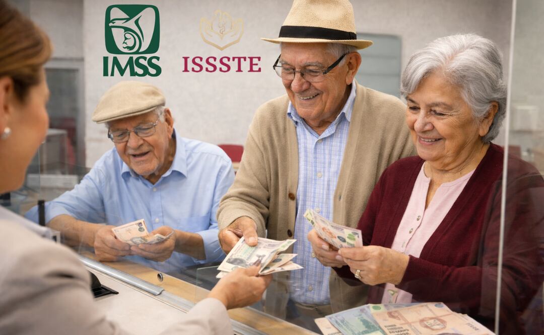 Pensión IMSS e ISSSTE febrero 2026: ya hay FECHA de pago, checa cuándo y cuánto. Foto: Especial / IMSS / ISSSTE