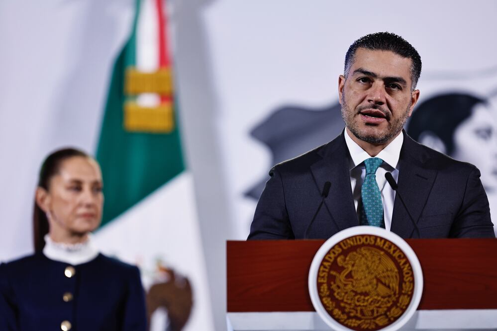 Omar García Harfuch asegura que han contenido la violencia en Sinaloa. EFE/ Sáshenka Gutiérrez