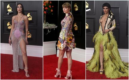 Dua Lipa y otras famosas que causaron furor en la alfombra de los Grammy