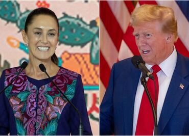 Trump dice que no busca dañar a México y elogia a Sheinbaum: "es una mujer fantástica y muy buena"