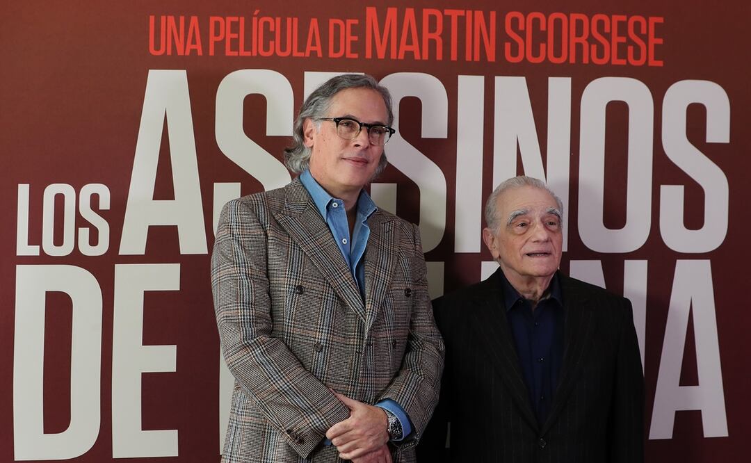 Martin Scorsese presenta en México su nueva película sobre la cultura indigena de Osage. Foto: EFE