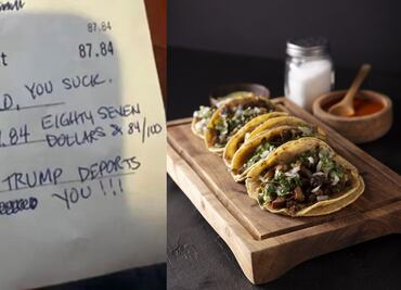 Mujer estadounidense deja mensaje de odio en ticket de restaurante mexicano: “Espero que Trump te deporte”