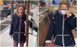 "Salgan del país": Mujer insulta y arroja picante a familia afroamericana en pizzería de NY