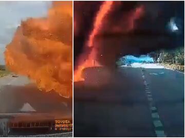 Viral. Imágenes impactantes de la avioneta que se desplomó en carretera de Malasia