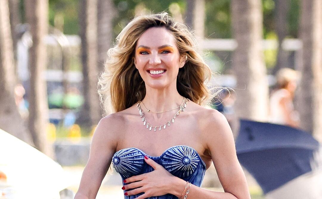 Candice Swanepoel presume su figura de ensueño en sesión con pequeño bikini. Foto:  Mega/The Grosby Group