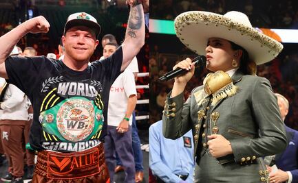 'Canelo' Álvarez defiende a Camila Fernández tras críticas por equivocarse en el Himno Nacional