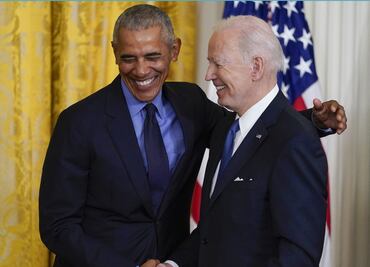 Obama: "Qué bueno estar de vuelta en la Casa Blanca"