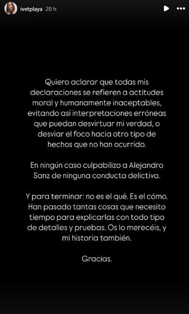 Fan expone relación con Alejandro Sanz cuando tenía 18 años: “Sus acciones traspasaron cualquier límite moral. Foto: Instagram