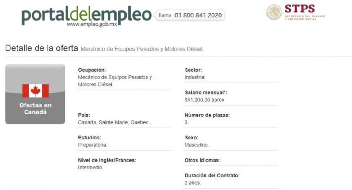 Canadá busca mecánicos mexicanos para trabajar por $51,200