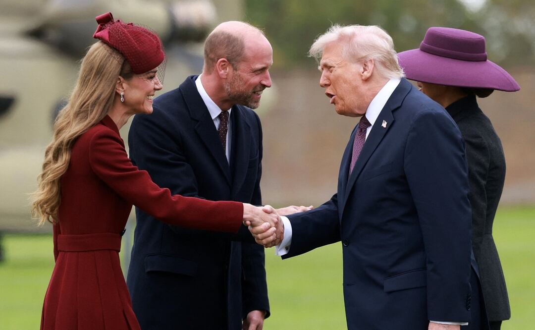 Donald Trump lanza inapropiado piropo a Kate Middleton frente a William y Melania; así reaccionaron. Foto: AFP